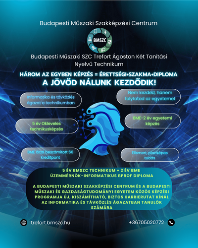 4 az 1-ben: Érettségi, szakma, nyelvvizsga és egyetemi kurzus a Trefortban!
